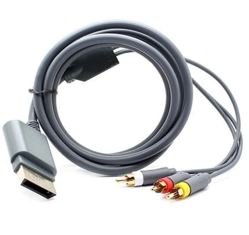 Composite HD TV RCA AV Video Video Cable HDTV for Xbox 360 & 360 Slim - Battery Mate