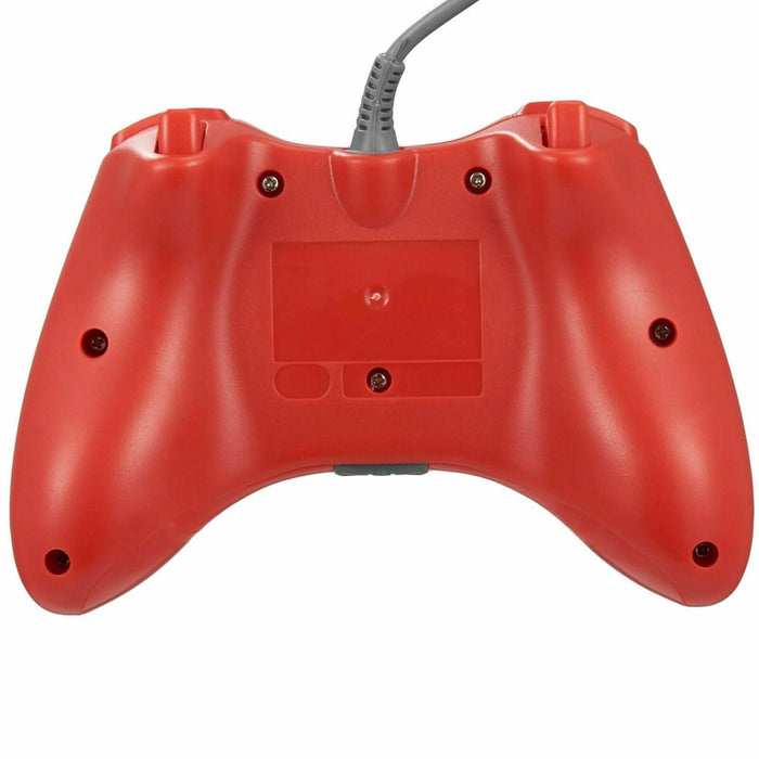 Controller For Microsoft Xbox 360 Console & Windows PC Compute Joystick Wired | Red - Battery Mate