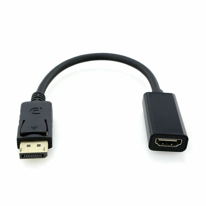 Displayport DP to HDMI Adapter Male Female Cable Full HD 1080P Display Port Lead - Battery Mate