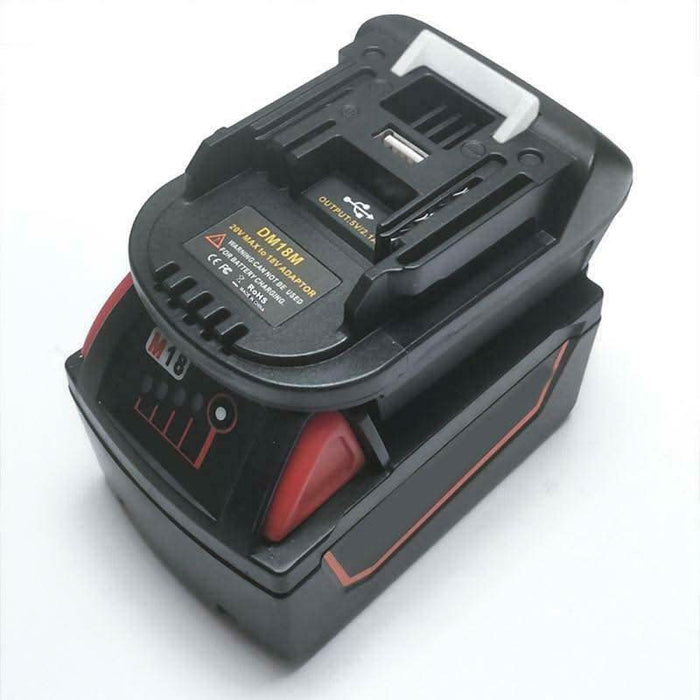 Makita battery on clearance milwaukee