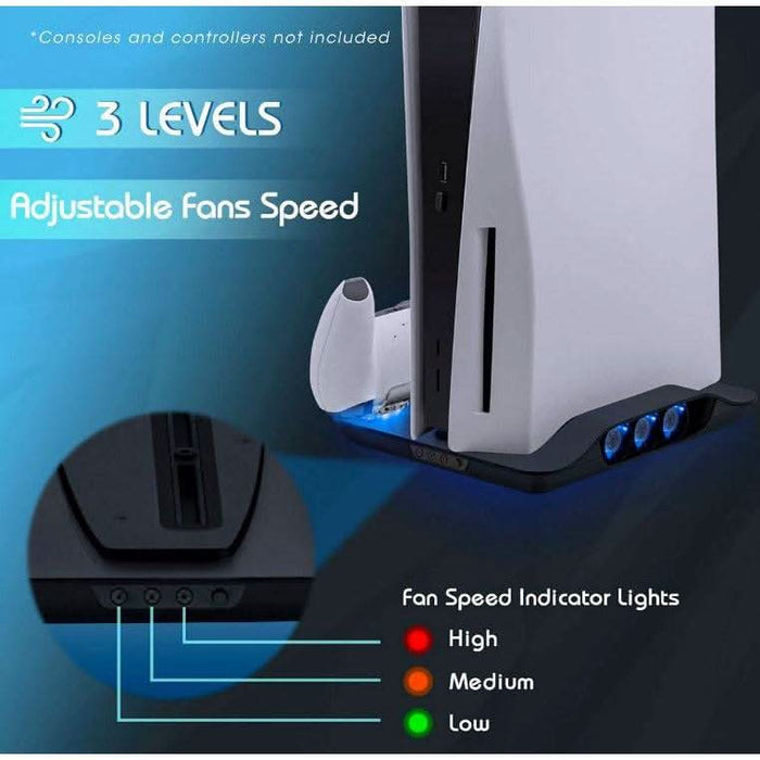 Dobe Multifunctional Cooling Stand with Charging for PS5 - Battery Mate