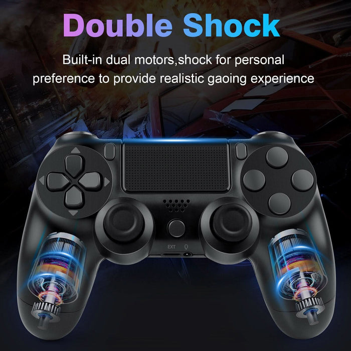 DoubleShock 4 Wireless Controller for PS4 PlayStation 4 Gamepad [Black] - Battery Mate