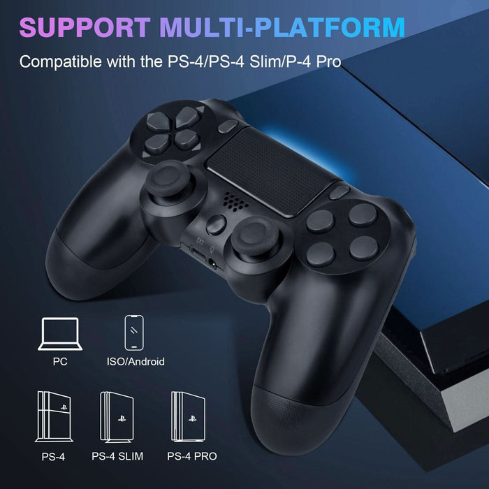 DoubleShock 4 Wireless Controller for PS4 PlayStation 4 Gamepad [Black] - Battery Mate