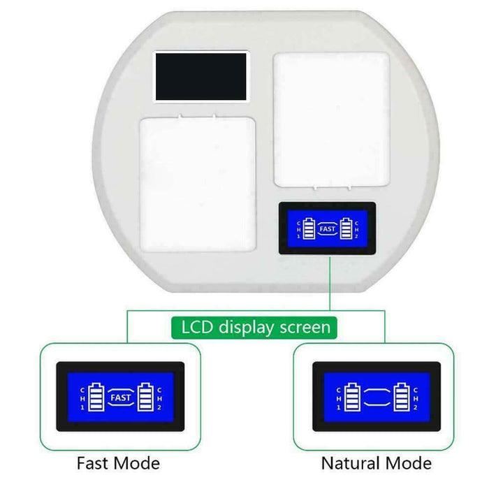 Dual Battery Charger for Arlo Pro 2 with USB Cable & LCD - Battery Mate