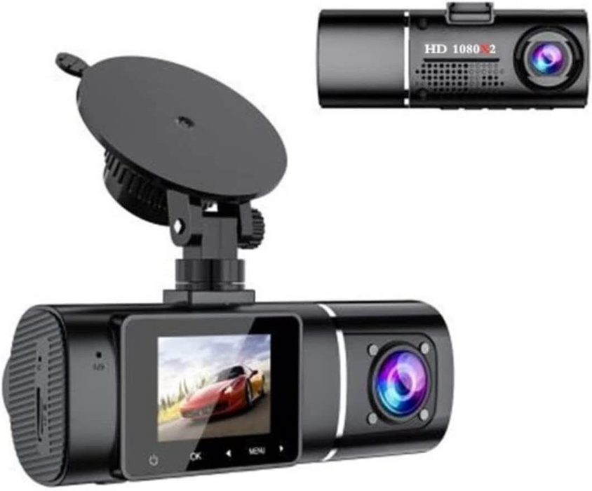 Dual Lens Dash Cam Night Vision, Full HD 1080P Car Recorder Camera 1.5inch LCD - Battery Mate