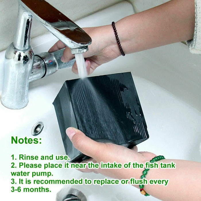 Eco-Aquarium Carbon Filter Fish Tank Water Aquarium Cleaner Purifier Grid Cube - Battery Mate