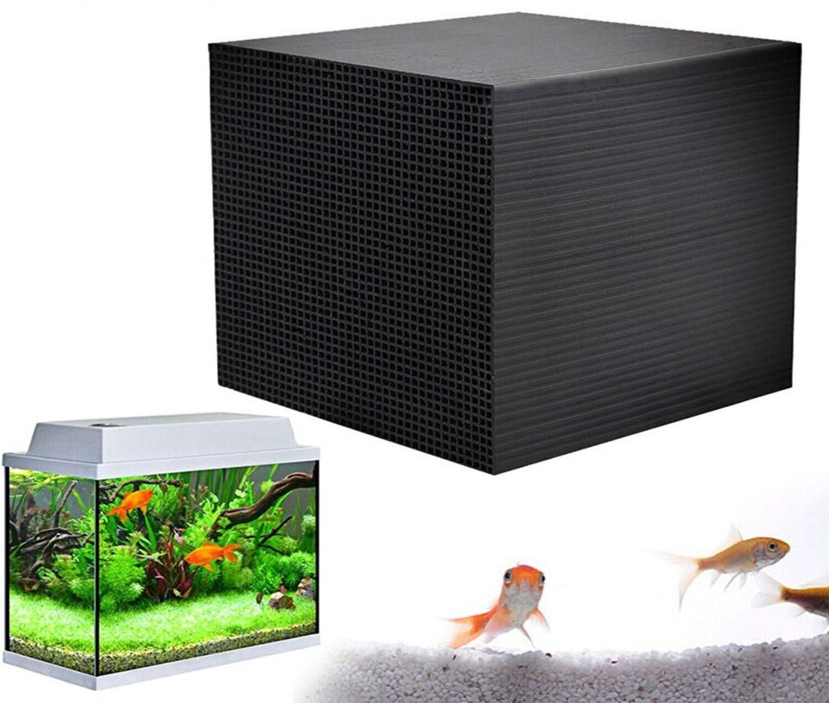 EcoAquarium Carbon Filter Fish Tank Water Aquarium Cleaner Purifier G — Battery Mate