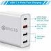 Fast Charging Charger QC3.0 48W PD USB Type C Hub Wall Plug Travel Adapter 4port - Battery Mate