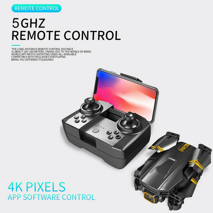 Foldable MIni Drone X Pro 5G WIFI FPV Aerial 4K HD Camera Selfie Quadcopter Gift - Battery Mate