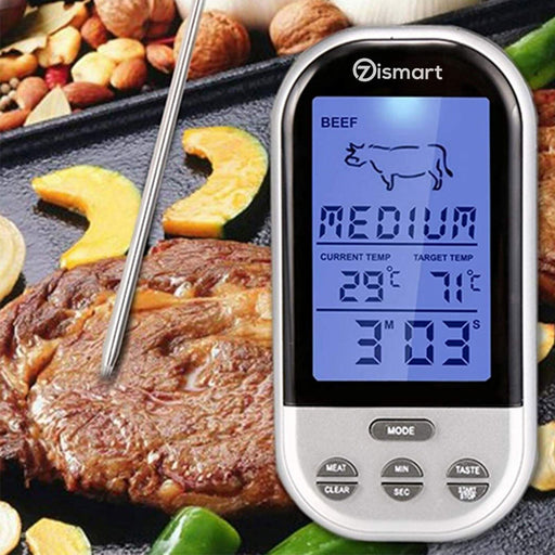 Food Meat Oven BBQ Thermometer Digital Wireless Remote Probe Cooking Set Grill - Battery Mate