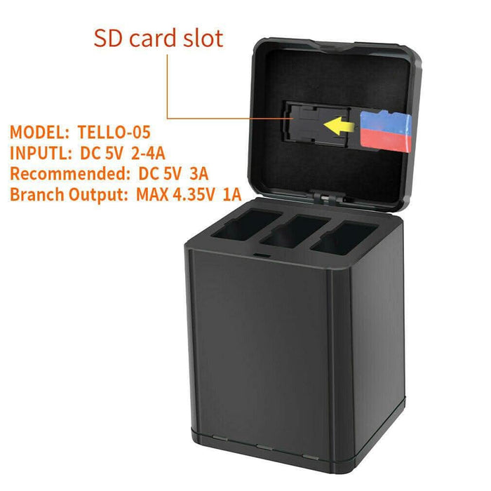 For DJI Tello Storage Type 3-in-1 Battery Intelligent Charging Hub Charger - Battery Mate