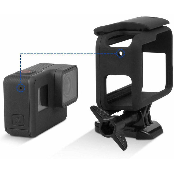 For GoPro Hero 7/6/5 Housing Border Protective Shell Case With Socket & Screw - Battery Mate