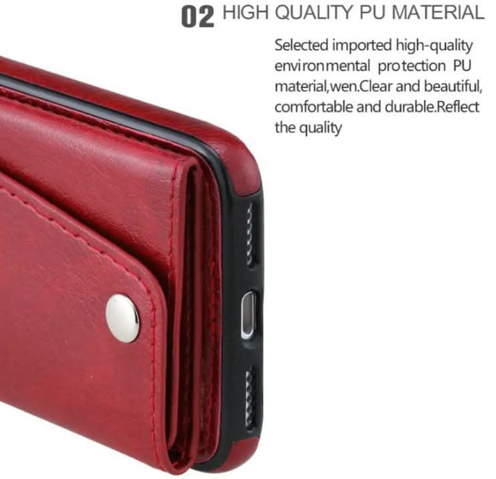 For iPhone 12 Pro Luxury Leather Wallet Shockproof Case Cover - Battery Mate