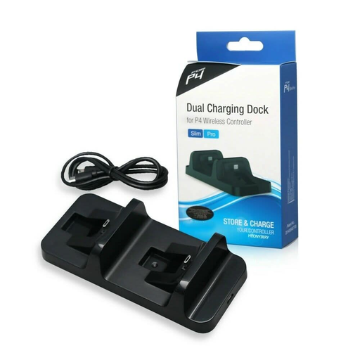 For PS4 Charger Controller Dual Charging Dock Stand USB Base for PlayStation 4 - Battery Mate