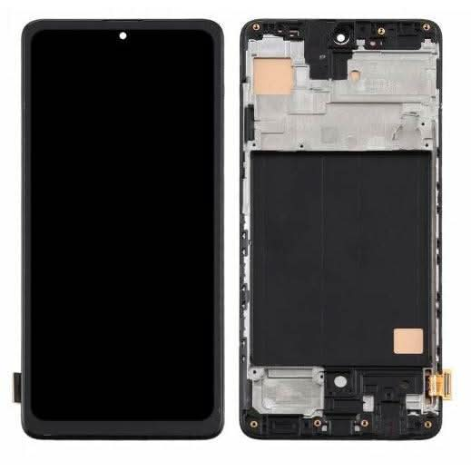 For Samsung Galaxy A51 (A515) LCD Screen + Digitizer Assembly with Frame (Black) - Battery Mate