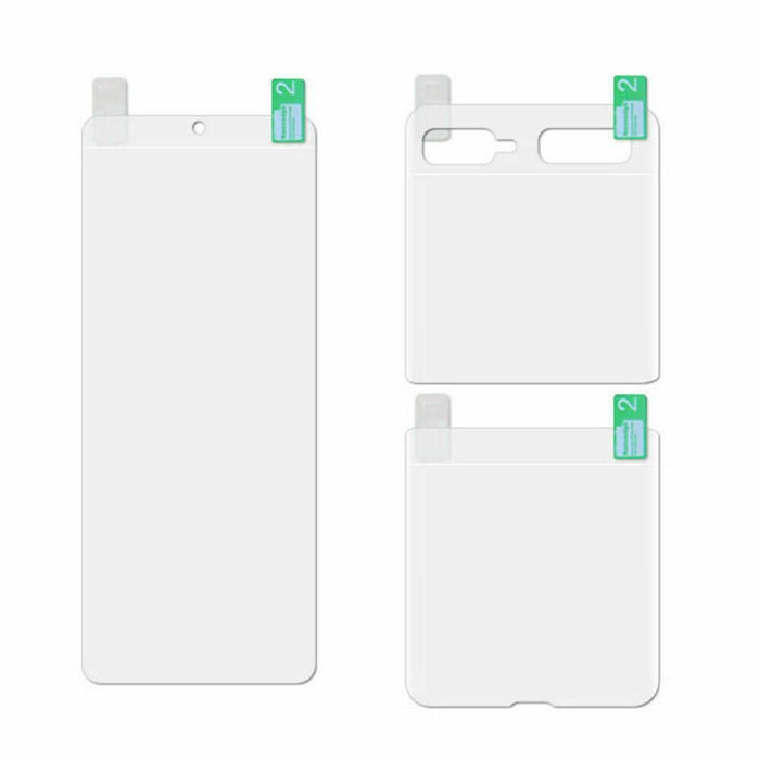 For Samsung Galaxy Z Flip HYDROGEL 3in1 FLEXIBLE Crystal Front Screen Protector - Battery Mate