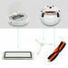 For Xiaomi Mi Roborock Robot S50 S51 Main Brush +2 HEPA Filter+ 2Side Brushes - Battery Mate