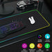 Gaming Mouse Pad Large RGB Extended Mousepad Keyboard Desk Anti-slip Mat LED - Battery Mate