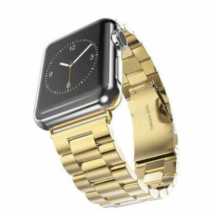 Gold Smart Watch Band for Apple iWatch Series 7 / SE / 6/5/4/3/2/1 Replacement | 38/40/41mm - Battery Mate