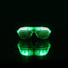 Green LED Glasses Light Up Shutter Shades Sunglasses Glow In The Dark Neon Party Toys - Battery Mate