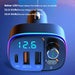 Handsfree FM Transmitter Wireless Bluetooth Car MP3 Adapter DUAL Fast Charger - Battery Mate