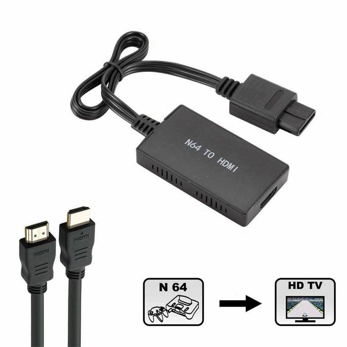 HDMI Cable Adapter Converter Composite AV to HDMI for Nintendo NGC N64 SNES SFC - Battery Mate