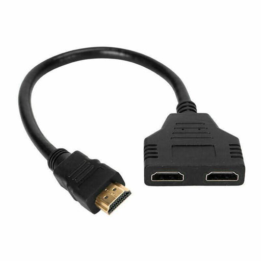 HDMI Splitter 1 In 2 Out Cable Adapter Converter 1080 Multi Display Duplicator S - Battery Mate