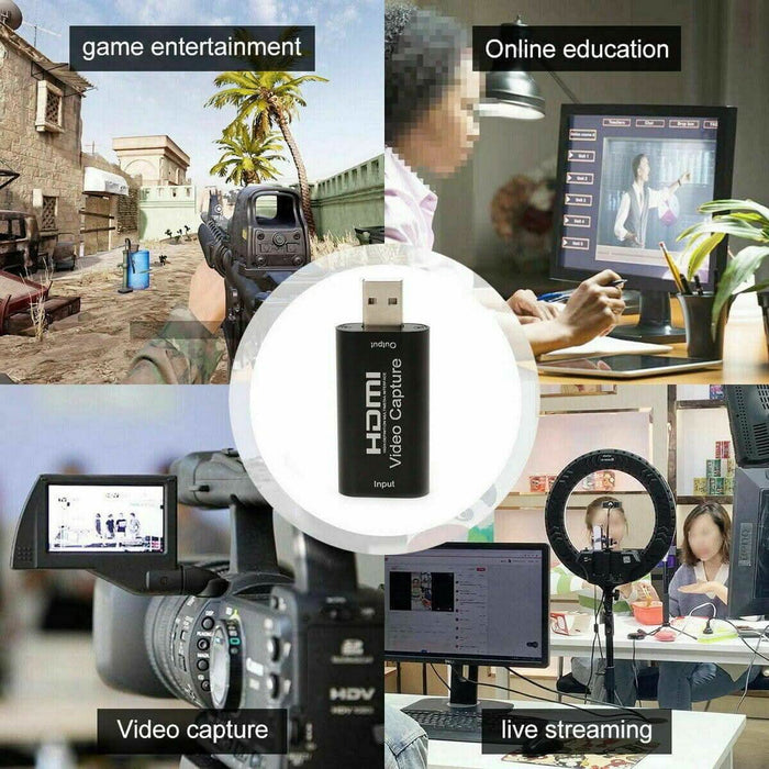 HDMI Video Capture Card USB 2.0 HD 1080p Recorder for Game Video