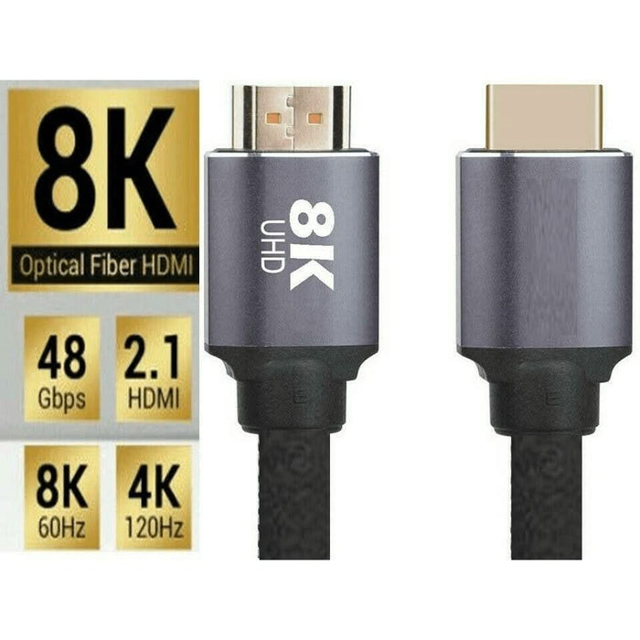 HDMI v2.1 Cable 8K 120Hz UHD With HDR 1M - Battery Mate