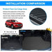 Heavy Duty Cargo Rubber Mat Boot Liner for Toyota Prado 150 Series 2009-2021 - Battery Mate