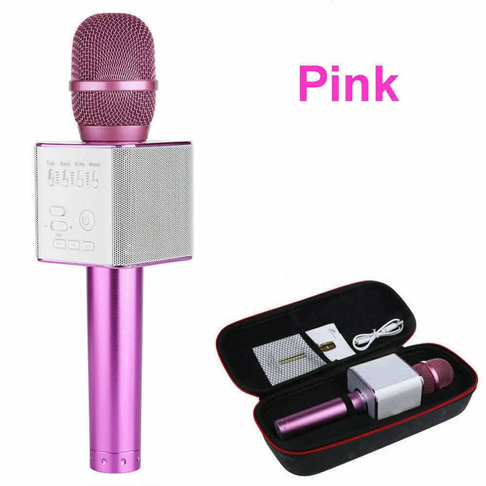 Karaoke Microphone Wireless Bluetooth Speaker Handheld Mic USB Player - Battery Mate