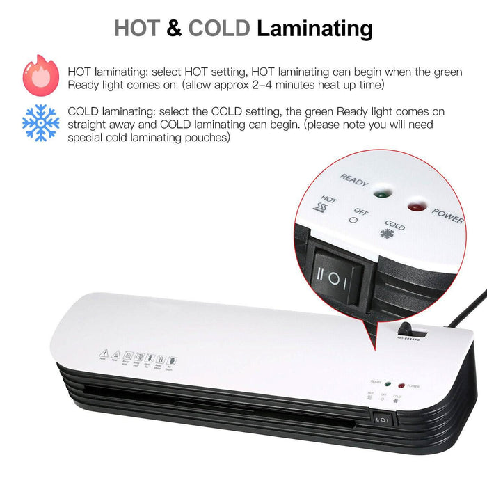 Laminator Machine Set A4 Size + Paper Cutter - Battery Mate