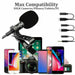 Lapel Lavalier Microphone For iPhone 13 12 XS XR X 11 Pro Youtube Video Recording Mic - Battery Mate