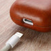 Leather Airpods Protective Cover Case Slim Skin Apple AirPod Earphones Gen 1 / 2 - Battery Mate