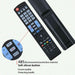 LG TV Compatible Remote Control For Years 2000-2020 All Smart 3D HDTV LED LCD - Battery Mate