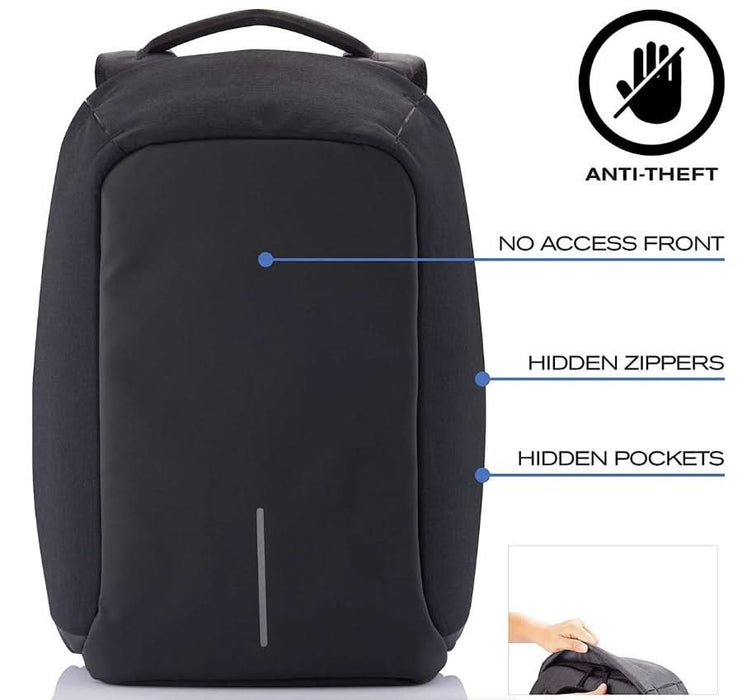 Lightweight Anti-Theft Waterproof Backpack with USB Port - Battery Mate