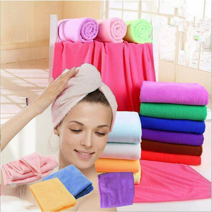 Magic Instant Dry Hair Towel Rapid Fast Drying Hair Towel Fast Absorbent Hat Cap - Battery Mate