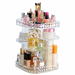 Makeup Organizer 360-Degree Rotating Cosmetic Storage Box Adjustable Display Case - Battery Mate