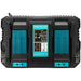 Makita 18V DC18RD Compatible Rapid Charger | Dual Port Lithium-Ion Battery Charger - Battery Mate