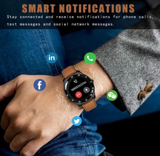 mart Watch, Full Touch Screen Smart Bracelet, Men's Smart Watch Bracelet Activity Waterproof IP67 Activity Monitor with Heart Rate and Blood Pressure, Calorie Monitor, Sports Watch (Black) - Battery Mate