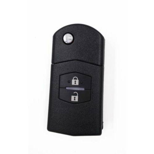 Mazda 2 Button Remote Flip Key Shell Mazda 3 5 6 RX7 RX8 BT50 - With L —  Battery Mate