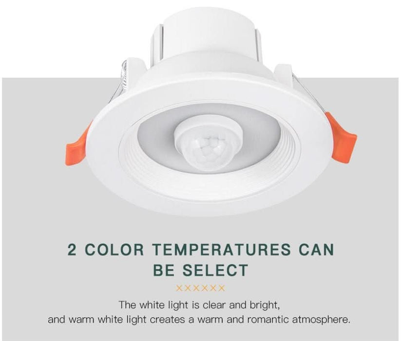 Motion Sensor LED Downlights Recessed 10W 85-265V LED Auto Lamp Smart LED Downlight Corridor Indoor Lighting - Battery Mate