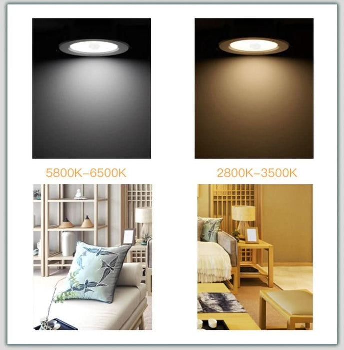 Motion Sensor LED Downlights Recessed 10W 85-265V LED Auto Lamp Smart LED Downlight Corridor Indoor Lighting - Battery Mate