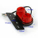 Motorcycle Led Rear Tail Light Brake Indicator Light Number Plate 12V Red T7 - Battery Mate
