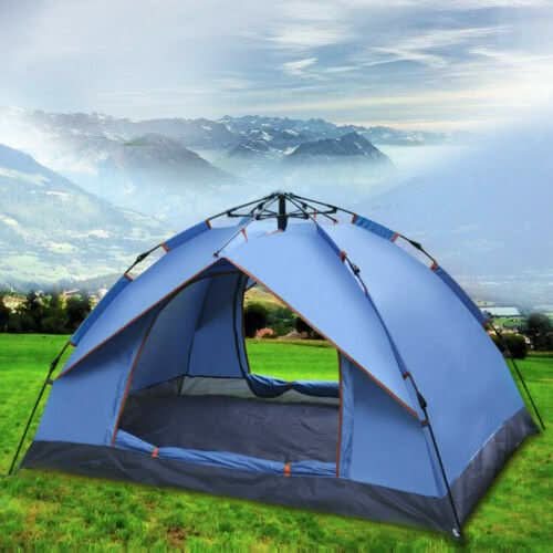 Outdoor UV Protection Automatic Quick Open Camping Tent Waterproof 3-4 Persons - Battery Mate