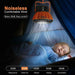 Portable Camping Fan LED Light Rechargeable Outdoor Tent Lantern w/ Hook Remote - Battery Mate