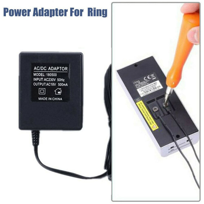 Power Supply Adapter Transformer Charger For Ring Video Doorbell 10M Long Cable - Battery Mate