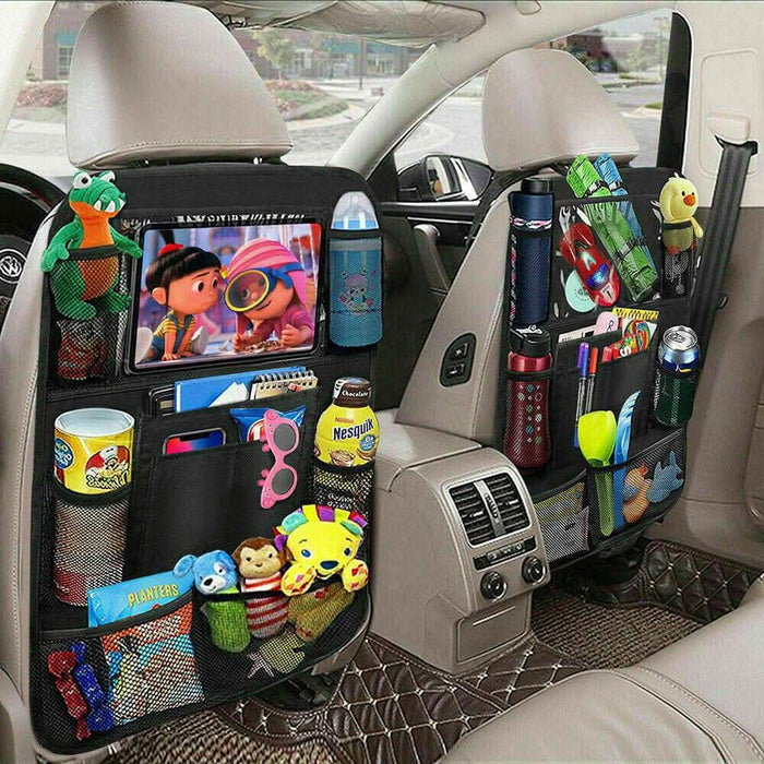 Premium Car Seat Back Organiser Multi Pocket Storage Bag Organizer Hol —  Battery Mate