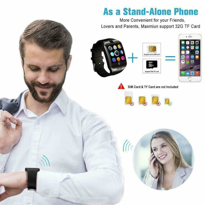 Q18 Smart Watch Bluetooth Smartwatch Compatible with All Mobile Phones for Boys - Battery Mate