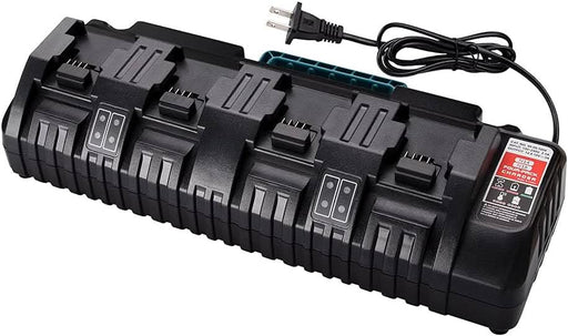 Rapid 4 Port Charger for Milwaukee 18V Battery M18 Charger【Fireproof material】 - Battery Mate